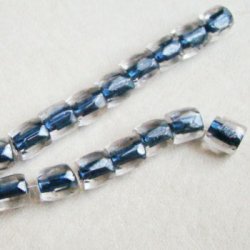 画像2: 5pcs 6.5mm Navy line Crystal beads