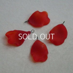 画像1: 20x15 Red petal drop "M"