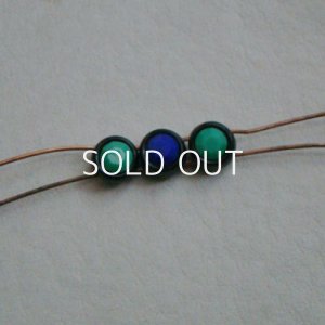 画像2: 2pcs 7mm "Black/ Crystal" 2-hole beads