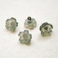 10mm flower charm "Frost Gray"