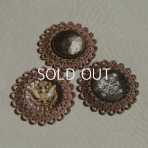 画像3: aged brass 36mm filigree