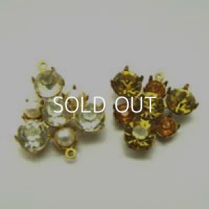 画像2: brass round stone setting 2R