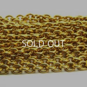 画像1: gold plate chain 7×6mm