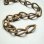 画像2: aged brass 19×10 textured oval link chain (2)
