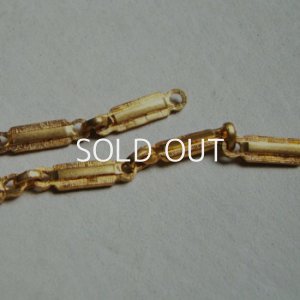 画像2: brass 16x4 textured bar link chain
