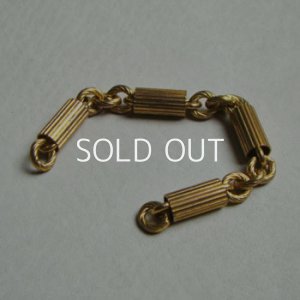 画像3: brass twist oval & tube link chain