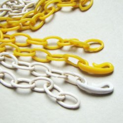 画像2: 1940's Mustard celluloide chain section