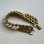 画像2: Pearl braided brass mesh chain bracelet (2)