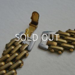 画像4: Pearl braided brass mesh chain bracelet