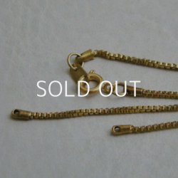 画像2: brass 1mm box chain necklace finding