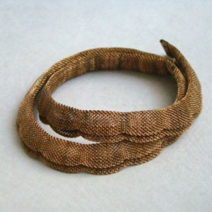 画像2: aged brass scalloped mesh chain necklace finding