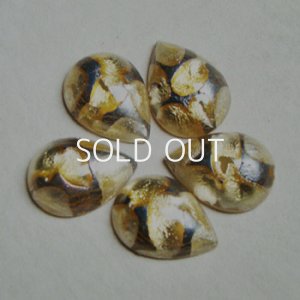 画像2: 18x13 Pear"White Opal/Brown" Cabochon