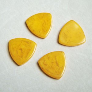 画像1: 18.5mm Triangle Bakelite "Mango Swirl"