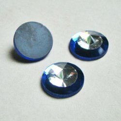 画像2: 18mm "Sapphire/ Crystal" inlay cabochon