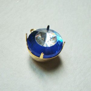 画像3: 18mm "Sapphire/ Crystal" inlay cabochon