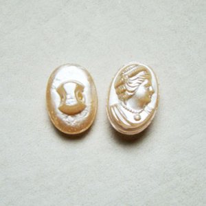 画像1: 17x12 OV pearl cameo