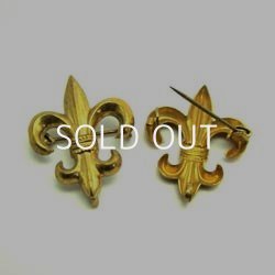 画像1: Fleur De Lis brass pin