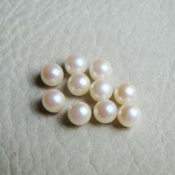 画像1: 10pcs 6mm ivory No-hole pearl