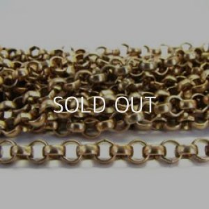 画像1: brass 6mm Rollo chain 