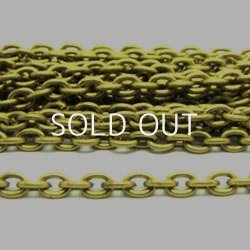 画像1: brass chain 5×4mm