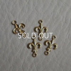 画像1: 2pcs Fleur De Lis connector