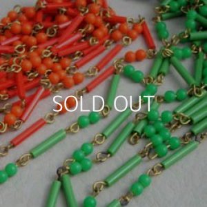 画像2: green beads link chain 
