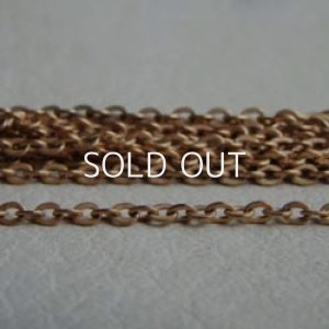 画像1: brass 3×2mm flat oval chain 