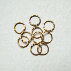 画像1: 20pcs brass 8mm jump ring