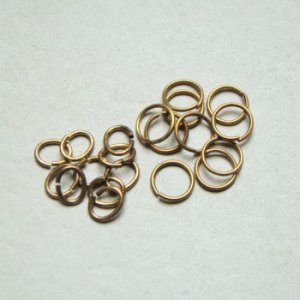 画像2: 20pcs brass 8mm jump ring