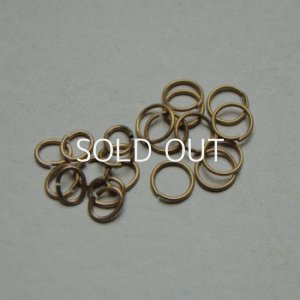 画像2: 10pcs brass 7×5.5 OV jump ring