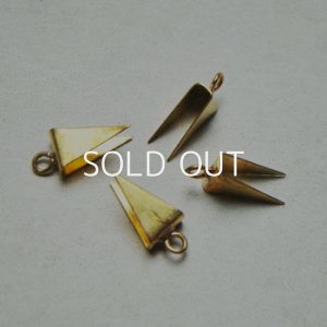 画像1: brass 15x6.5 triangle glue end