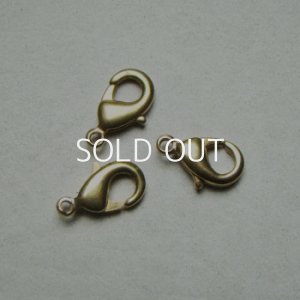 画像1: 3pcs brass 12x6 robster claw clasp