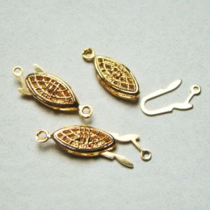 画像1: 18K GP filigree clasp