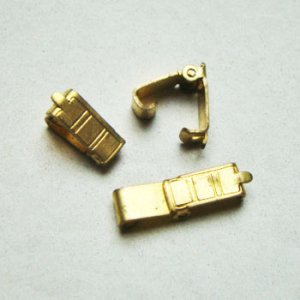 画像1: 10x4.5 Deco embossed fold over clasp