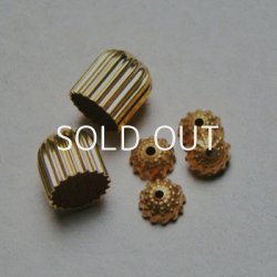 画像2: 10pcs brass 7mm rib cap