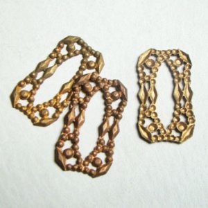 画像1: brass cut steel rectangle stamping
