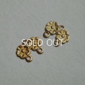 画像2: 2pcs brass 2-flowers 2 to1 connector