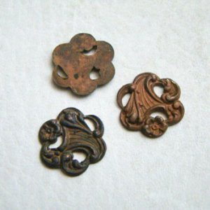 画像1: 17x17 Art Nouveau floral RD stamping