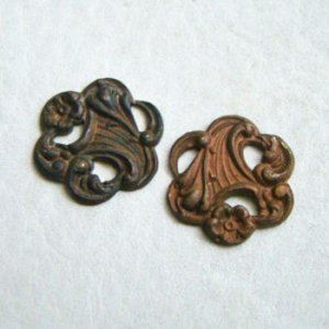 画像2: 17x17 Art Nouveau floral RD stamping