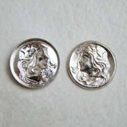 画像1: SP 22.5mm Lady face medallion