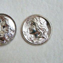 画像3: SP 22.5mm Lady face medallion
