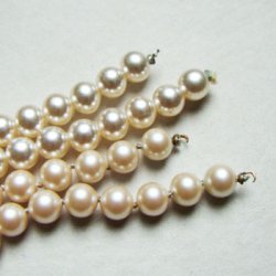 画像3: 5pcs 8mm off-white glass pearl