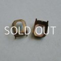 2pcs aged brass 10x8 octagon OB Setting