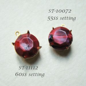 画像2: 14mm "Red/Black" marble acrylic stone