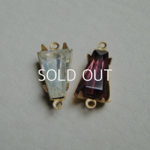 画像2: 2pcs 12x8 Keystone "Amethyst"