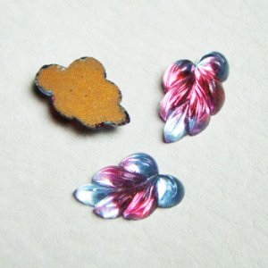 画像1: 19x12 Leaf "Light Sapphire/Ruby"