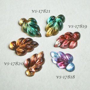 画像5: 19x12 Leaf "Light Topaz/Emerald"