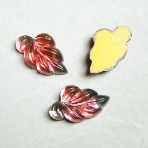 画像1: 19x12 Leaf "Clear/Ruby"