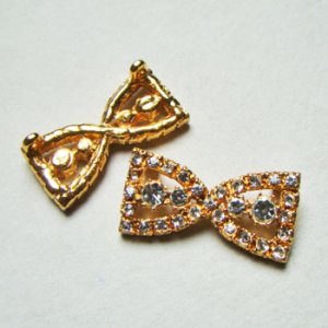 画像1: 37×18 GP/ Crystal Component "Bow"