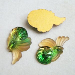 画像1: frost amber~moss green Deco stone